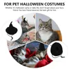 Dog Apparel 2 Pcs Pet Pointed Hat Clothing Pography Props Polyester Halloween Neck Ornaments Costume Poodle