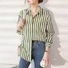 Frauen Blusen Damen Mode Lässig Streifen Shirts Bluse Frauen Tops Frau Button Up Hemd Weibliche Mädchen Langarm Kleidung BVy3232