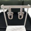 Pendientes de plata de oro de 18 quilates cuelgan aretes de araña cuelga candelabros Eslabón de cadena diamante t joyería de diseño de lujo Brazalete mujeres c226s