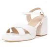 Sandalias elegantes mujeres 2023 zapatos de verano plataforma casual negro blanco tacón grueso gladiador chanclas señoras zapatillas de gran tamaño