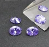 Lavender Color Stone 8 Sizes 23mm46mm Oval Machine Cut Cubic Zirconia Synthetic Loose Gemstone Beads For Jewelry Making 500pcs2402857