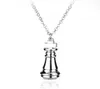 Ожерелья с подвесками в стиле аниме «Нет игры», «Жизнь в шахматах», ожерелье с серебряным покрытием для любителей, модные ювелирные изделия высокого качества7142205