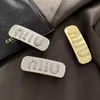 Pinzas para el cabello Barrettes diseñador Nuevo Mujia clip de resorte con letras de metal con clip de flequillo lateral accesorio para el cabello con borde de alta gama AWQ0