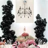 Décorations de Noël en latex noir paquet de chaîne de ballons anniversaire décoration de fête de fête pour adultes 231213