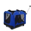 Dog Carrier Portable Trolley Cage Car Pet Kennel Cat Litter Tent Foldable