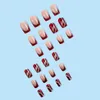 False Nails Wearable Manicure French Fake Waterproof Full Cover Round Head Nail Tips Press On Women