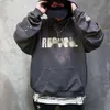 Jellery Dapt Tasarımcı Hoodie En Kaliteli Kadın Hoodies Sweatshirts Küçük Sokak Modaya İşaret El Boyalı Benekli Benekli Bıçak Kesilmiş Hasarlı Gevşek Kapüşonlu