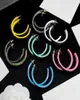 2022 C letters merk luxe oorknopjes snoep kleurrijke acryl halve cirkel cirkel designer oorbel oorringen partij sieraden gift6138773