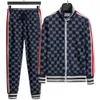 Spring Designer Tracksuit Mens Jacquard Letter Print Tracksuits Womens Zipper Stripe Rtracksuits Running Suits Patchwork Pants Jacket macai