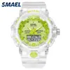 Woman Watch Watch Smael Sports Watches 50m ساعة معصم مضاد للماء سيدة Jelly Starp Clock 8025 Reloj Mujer Ladies Watch Women 201184b