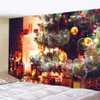 Arazzi Decorazione natalizia per la casa, arazzo con scena psichedelica hippie, albero di Natale, decorazione da parete per camera da letto, lenzuolo