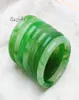 Yingwu 10st Lot Beauul Jade Bangle Natural Green Agate Lucky Sweet Girl's Gift Bangles Fine Jewelry 60mm2872878