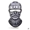 Cappellini da ciclismo Maschere Ciclismo Fl Maschera Snowboard Skl Clava Scaldacollo Moto Uomo Bandana Sciarpa da corsa Sci Er Copricapo Drop De Dh30N