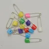 100pcs 40mm 55mm Baby Diaper Pins Colorful Plastic Safety Head Whole Lot271G