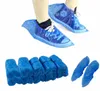 100pcs jednorazowe pokrowce na buty do dyspozycji Grube na zewnątrz deszczowe dywan sprzątanie buta Buty Blue Waterproof Shoe Covers9433439