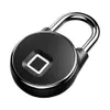 Fechaduras de porta P22 Fingerprint Cadeado Biométrico Metal Keyless Thumrint Lock com carregamento USB para Tuya Smart Home Gym School Locker 231212
