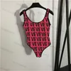 Imprimir para mujer de una pieza de diseñador traje de baño de playa de verano traje de baño para niñas Bikini sexy