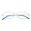 Zonnebril Blauw Film Leesbril Frame Titanium Heren Dames Vision Plus Ultralichte stijlvolle schroefloze brilmonturen