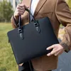 Borsa da uomo di grande capacità con borsa da conferenza stampata regalo in tessuto Oxford con doppia cerniera