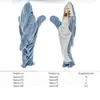 البطانيات الكرتون Shark nightrobe حقيبة نوم لطيفة بيجاماس غفوة Megalodon بطانية Meg Flannel Lightgown Comfy Bathobe Homewear 231213