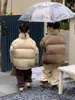 Piumino coreano inverno 2023 giacca da ragazzo per bambini addensare caldo solido bambini corto sciolto versatile soffio capispalla per bambini
