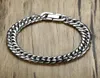 Linkketen Miami Cuban Link Mens armband in zilvertoon roestvrij staal zware armband pulseira bileklik mannelijke sieraden 814 mm 213489649