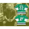 GDSIR Custom Green Mike Vallely 22 Danbury Whalers Hockey Jersey New Top ED S-M-L-XL-XXL-3XL-4XL-5XL-6XL