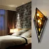 Lampes murales nordique salon couloir chambre à coucher lampe de lit de chevet en verre diamant
