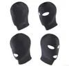 2022Four Style Elastic Black Spandex Sex Mask Open Eyes Mouth Fetish Bondage Mask Party Erotic Toys Adult Games for Coupl4773793