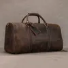 Torby Duffel Męska torba podróżna duża pojemność oryginalna skórzana podróż z kieszenią na buty duża bagażowa torba na ramię Wodoodporna torebka męska 231213