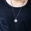 Collier avec pendentif main de prière Hip Hop pour hommes, chaîne en acier inoxydable, pierre de rue, accessoires de charme de fête à la mode