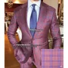 Ubranie etniczne Yiwumensa Formal Men Suits Windowpane Groom Wear Kurtka z spodniami Slim Fit PROM Dailor Dilex Made Business Blazers Płaszcz 231213