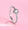 925 Sterling Silver Classic Halo Halo Ring مع CZ Fit P Jewelry Congenge Lovers Fashion Ring for Women9407168