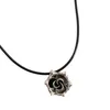 Colliers pendentif Collier de fleurs colorées Collier de fleur de rose irrégulière Accessoire de chaîne de clavicule en forme de fleur