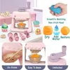 Tonteig Modellierung Kinder farbige Nudelmaschine DIY Spielwerkzeuge Eiscreme Plastilinform Pretend Kits Spielzeug für Kinder Geburtstagsgeschenk 231213