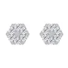 Stud haute qualité Hiphop 4mm D couleur Moissanite boucles d'oreilles avec vis arrière femmes hommes bijoux plaqué or 925 argent cadeau 226n