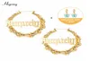 HIYONG Custom Name Earrings Bamboo Hoop Earrings Gold Plated Customize Earrings for Women Girls HipHop Fashion Jewelry Gifts 21031084338