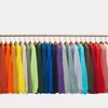 T-shirts pour hommes 250g Mens Coton Mode T-shirt à manches longues Top Qualité Automne Casual Plain Beige Tee Mâle Jersey Jersey Brodé Tops