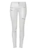 Women's Pants s Low Waist Leather PU Pant Street Wear Fake Zippers White Cargo Slim Punk Push Up Fashion Skinny Elasticity Coated Jeans 2312012