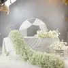 Flores decorativas grinaldas 200cm branco gypsophila real toque bebê respiração arranjo simulação de casamento flor sala de estar decoração bola decoração 231213