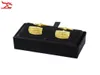 Nieuwe aankomst 10 -stcs Leatherette Cufflinks Holder Super deal Chirstmas Geschenkverpakking Cuff Link Box Lederen opslagcase8164300