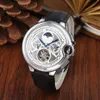 Mens High Quality Designer Watch Automatic Mechanical Movement Luxury Watch 44MM Skeleton dial Leather Stainless Steel strap Luxury Gift