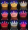 LED Crown Hat Christmas Cosplay Król Królowa Korona Led Happy Birthday Cak