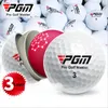 Golf topları pgm golf 3 katmanlı oyun topu yüksek esneklik ile kauçuk golf topu sarin malzemesi yüksek backspin oyun topu q002 231213