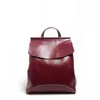 Luggage Leather Goods Solid Color Backpack Leather Sewing Women's Backpack 231115