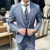 Costumes pour hommes Blazers haut de gamme costume de mariage gilet pantalon mode affaires belle fête bienvenue Renstyle trois pièces 2 pièces ensemble 231212