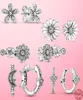 Stud High Quality 925 Silver Silver Sparkling Daisy Flower Trio Orees For Women S925 Bijoux de mode originaux2063816