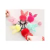 Hair Accessories Sale Fashion Girls Hair Band Mix Styles Polka Dot Bow Rabbit Ears Elastic Rope Ponytail Holder Accessories 100Pcs Dro Dhzdu