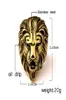 Fashion Men Stainless steel Ring Hip hop Punk Style Vintage Golden Color Black Lion Head Rings Jewelry Size 7156114638