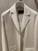 Loro Piano Coats Manteau d'hiver en cachemire blanc à manches longues pour femme